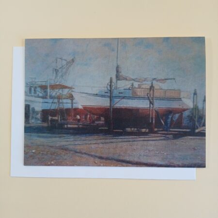 4010  Yacht In Dry Dock [$12.00 Pack Of 6 Cards @ $2.00 Each]