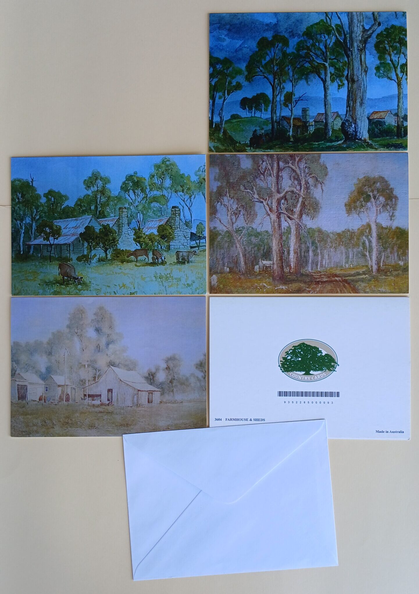 1154 Homesteads Pack No 13 ($8.00 Pack Of 4 Cards @ $2.00 Each)