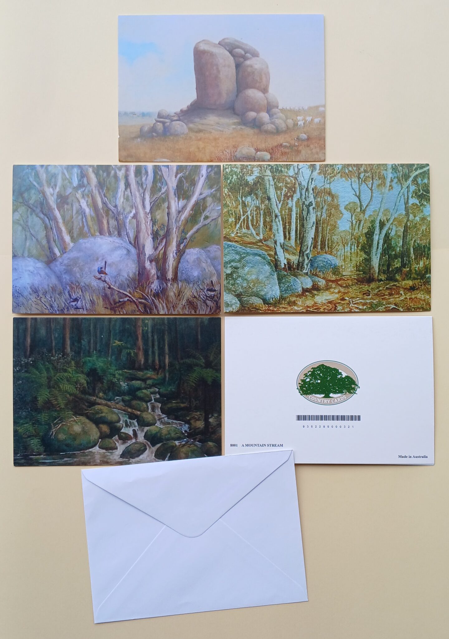 1145 Rocks Pack No 10 ($8.00 Pack Of 4 Cards @ $2.00 Each)