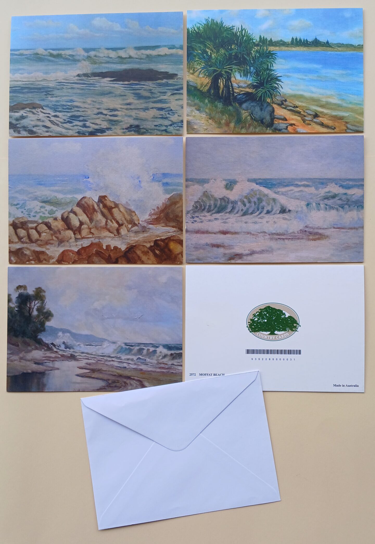 1142 Seascapes Pack No 9 ($10.00 Pack Of 5 Cards @ $2.00 Each)